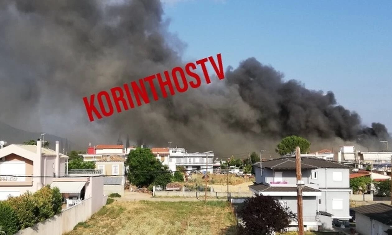 Μεγάλη φωτιά σε σούπερ μάρκετ στο Χιλιομόδι (βίντεο)